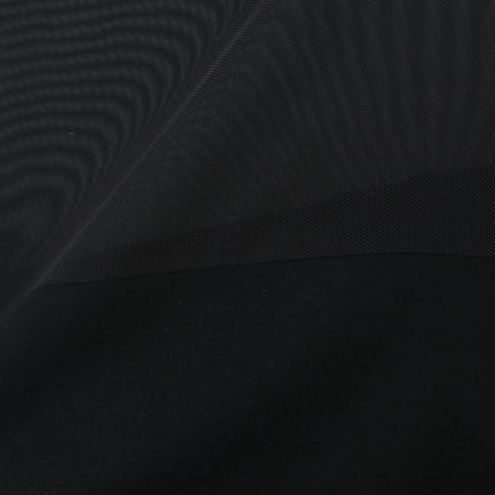 Plus Size Commuter Mesh Panel Modal Stand Collar Slim Fit Short Sleeve T-Shirt For Women Spring Summer Good Quality