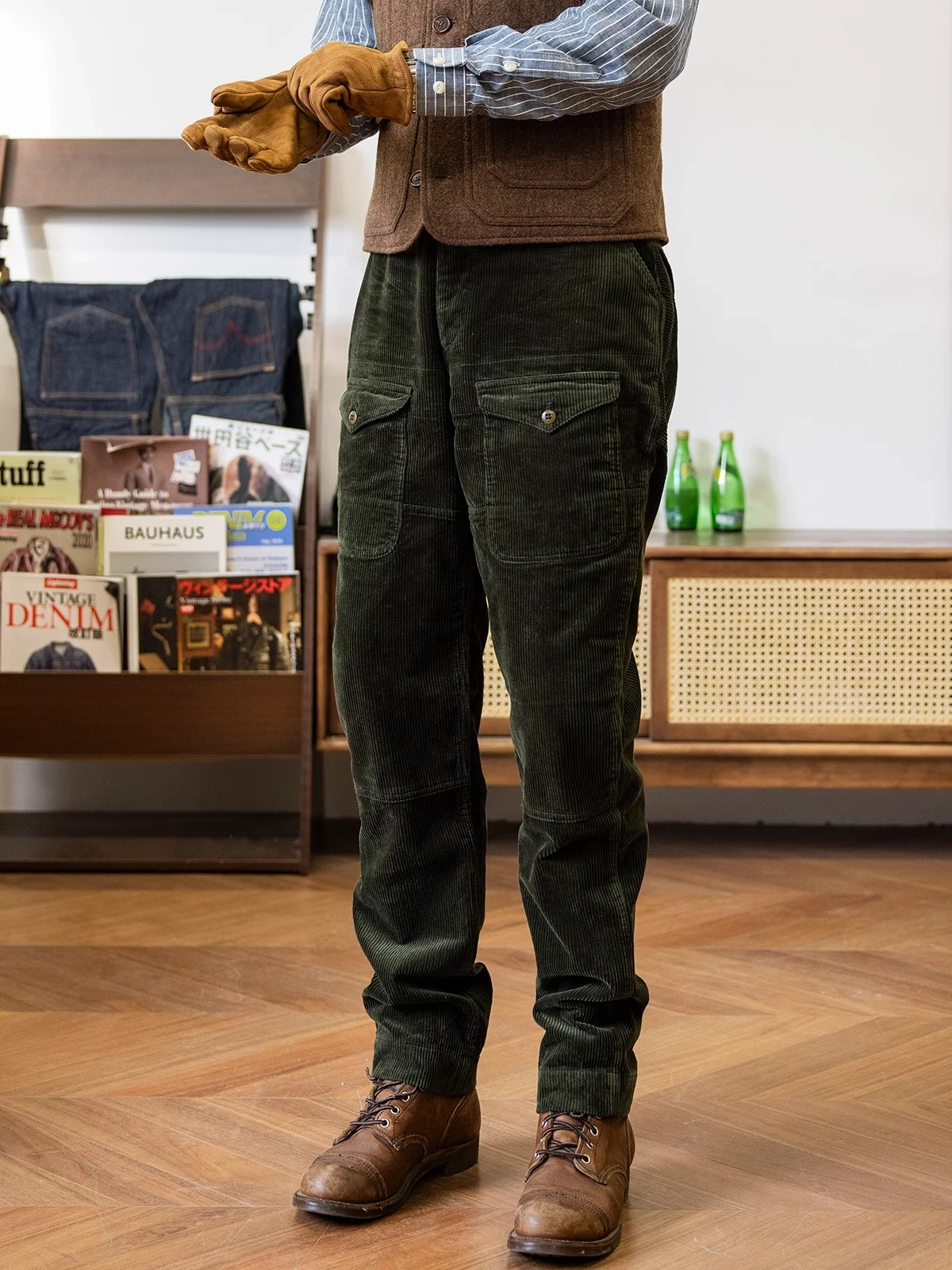 Red Tornado 'Lumberjack' Trousers Relaxed Tapered Fit Vintage