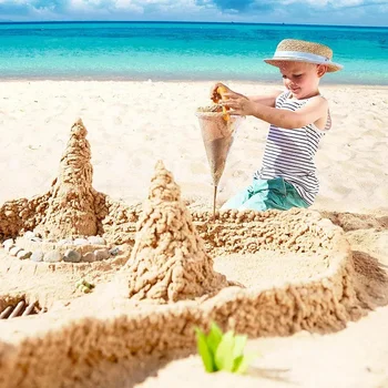 Sand Toy Funnel Shaped Plastic Outdoor Funnel Toys Children's Outdoor Watering Storage Sand Digging Tools Beach Toys 1