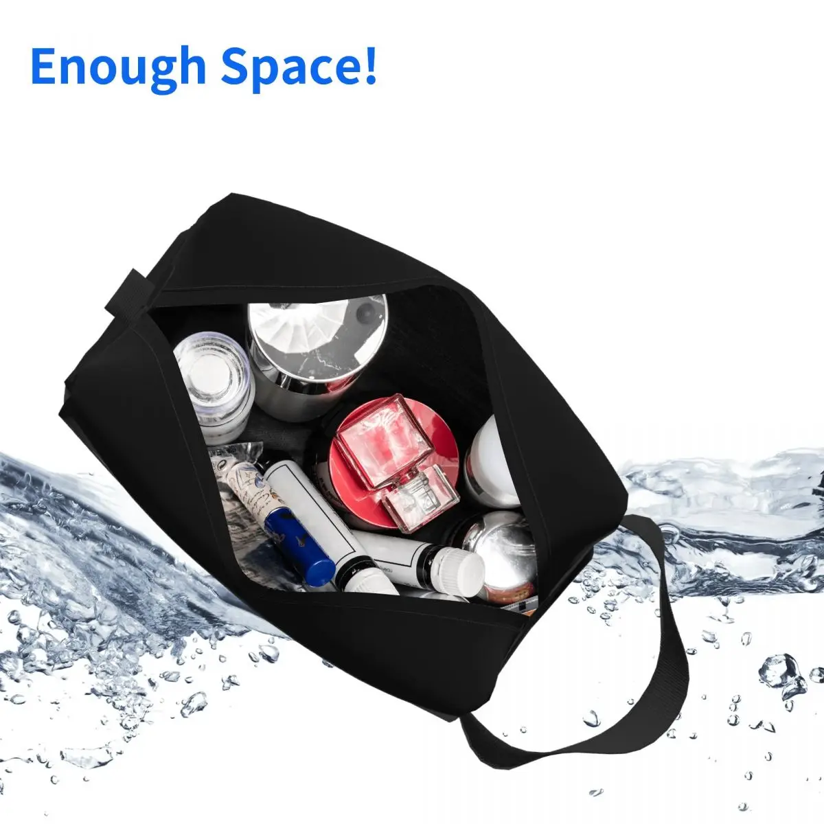 Custom Always And Forever Makeup Bag for Women Travel Cosmetic Organizer Fashion The Vampire Diaries Storage Toiletry Bags 5
