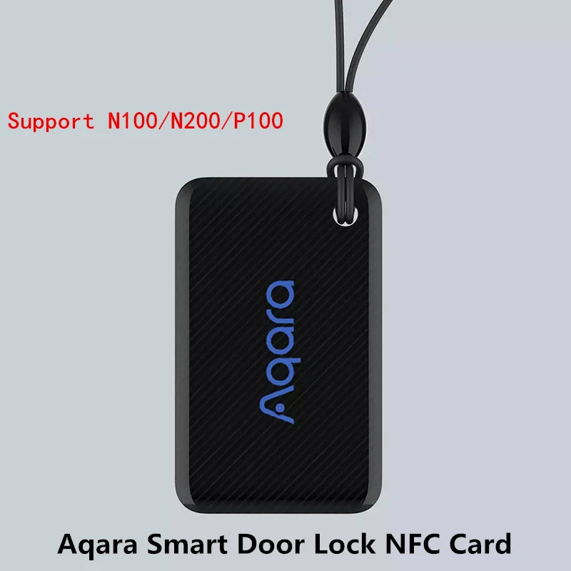 Aqara 스마트 문짝 잠금 NFC 카드 지지대, Aqara 스마트 문짝 잠금 장치, N100 P100 시리즈 앱 제어, 홈 보안용 EAL5 + 칩