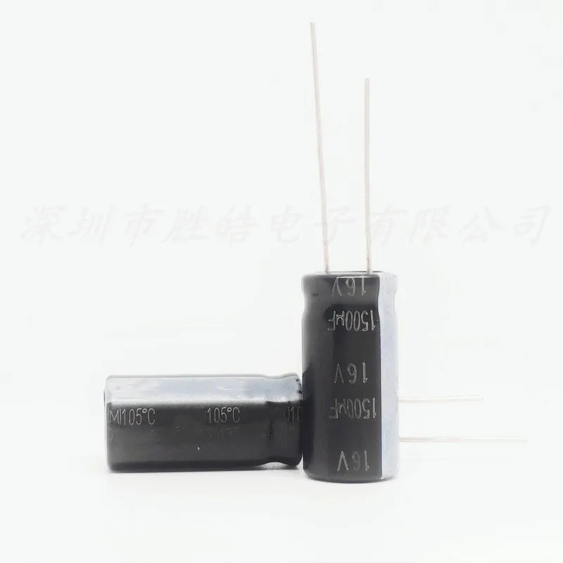 (10-100PCS)   16V1500uF  Series 10x20  High Ripple Current Low Impedance 16V1500uF Aluminum Electrolytic Capacitor  High Quality