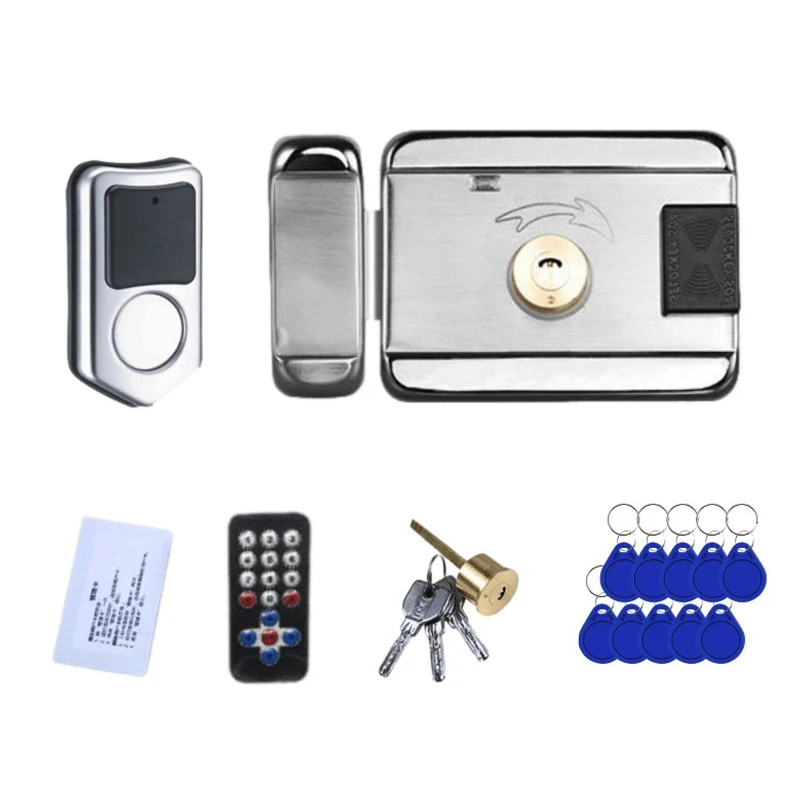 

Door Access Control System Keyless Electronic Door Lock Swipe IC13.56MHZ Card LOCK Remote Control Lock Key Swipe Locks 1000Users