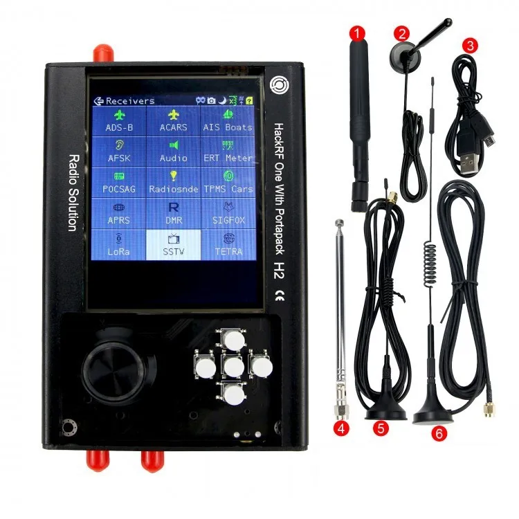

Hackrf One Portapack Portable SDR Transceiver Extension H2 Aluminum Alloy Housing Set