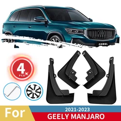 For Geely Manjaro Xingyue L Mud Flaps Monjaro Kx11 2021 2022 2023 Mudguards Guards Fender MudFlaps Front Rear Car Accessories