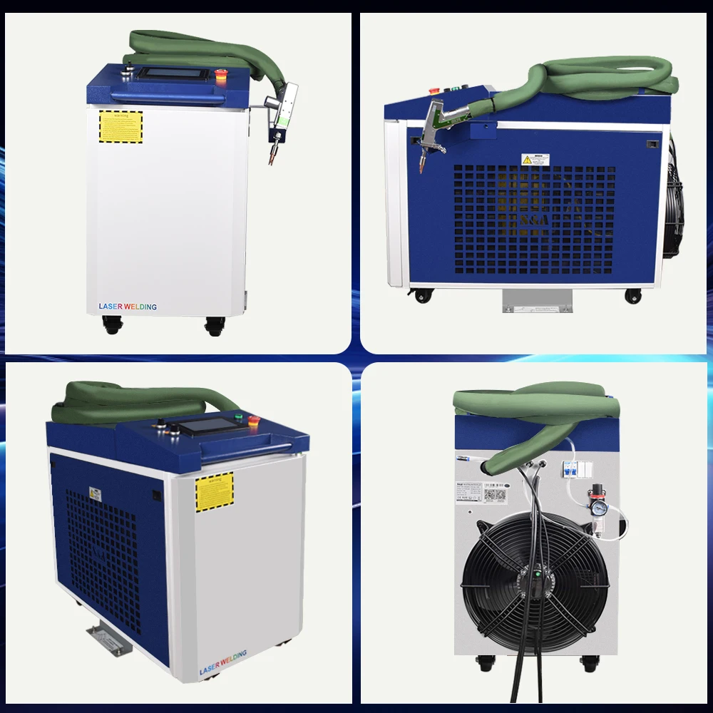 4-in-1 Raycus Laser-Schweißgerät 1500W/2000W/3000W 380V Faserlaser-Schweiß-, Reinigungs- und Schneidemaschine Doppelpendelmodell EU-Lagerbestand – Detail 14
