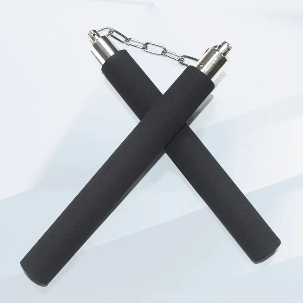 Foam Nunchakus 5-1pc Safe Foam Rubber Martial Arts Nunchakus with Chain Fitness Kung Fu Practice For Kids Adults Foam Training Sticks