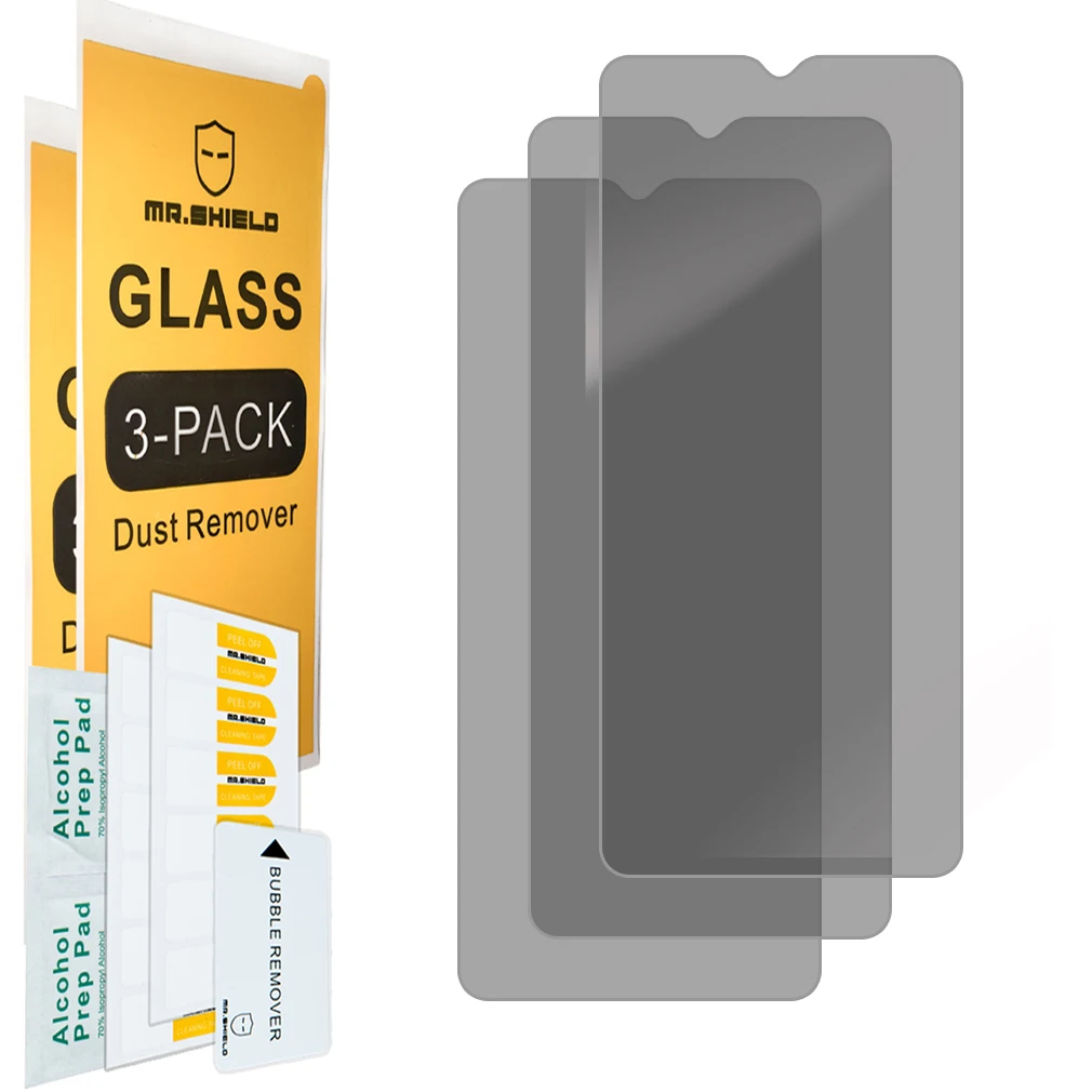 Mr.Shield [3-Pack] Privacy Screen Protector For Samsung Galaxy A04s [Tempered Glass] [Anti Spy] Screen Protector
