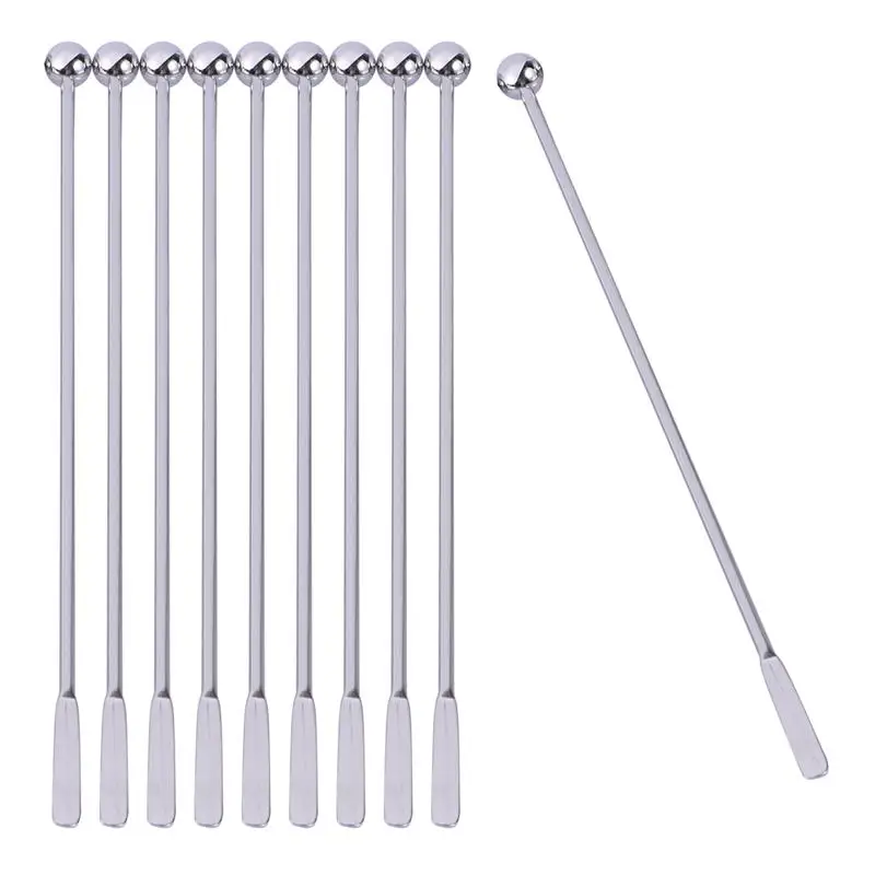 Stainless Steel Cocktail Stirrers Sticks Stainless Steel Manual Rod