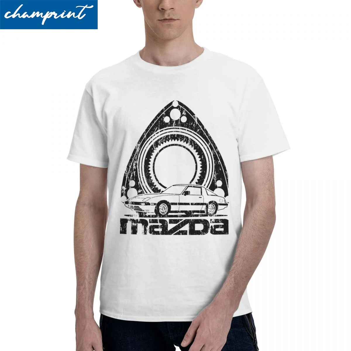 

Мужские и женские состаренные бриджи, футболки из 100% хлопка, Винтажная футболка с коротким рукавом и круглым вырезом, футболки