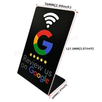 nfc stand 13.56Mhz Programmable Google Reviews NFC Stand Table NT/AG213 144 Bytes Google Review Display nfc card Reviews Stand 1