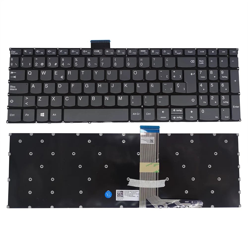 Teclado para Notebook Pt-br Espanhol dos Eua Teclado dos Eua para Lenovo Ideapad 515iil05 15are05 15itl05 15alc05 82ln 81yq 82fg Brasil sp la