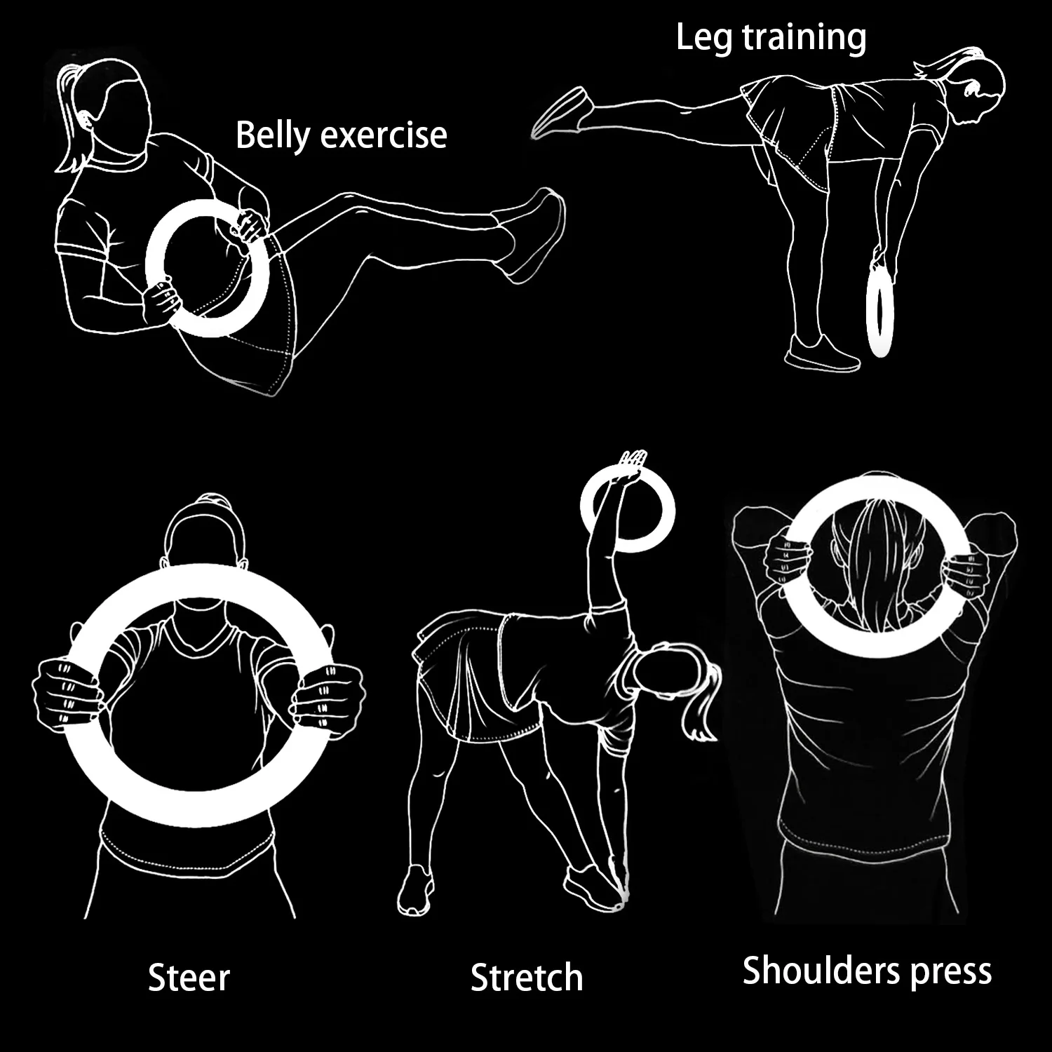 Yoga Ring Strength Training Fitness Circle For Hand Exercises_voghion.com