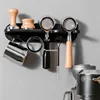 51/54/58mm Wall Mount Coffee Set Storage Rack Puching Free Espresso Coffee Portafilters Holder Coffeeware Organizer Accessories 6