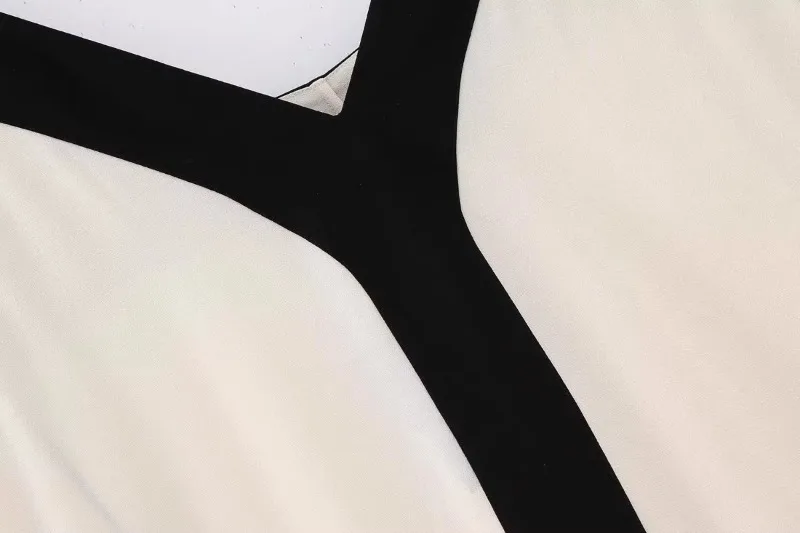 V Neck Backless Maxi Dresses For Women Color Block Slim Sexy Sundress Femme Street Fashion Party Temperament Dress Woman