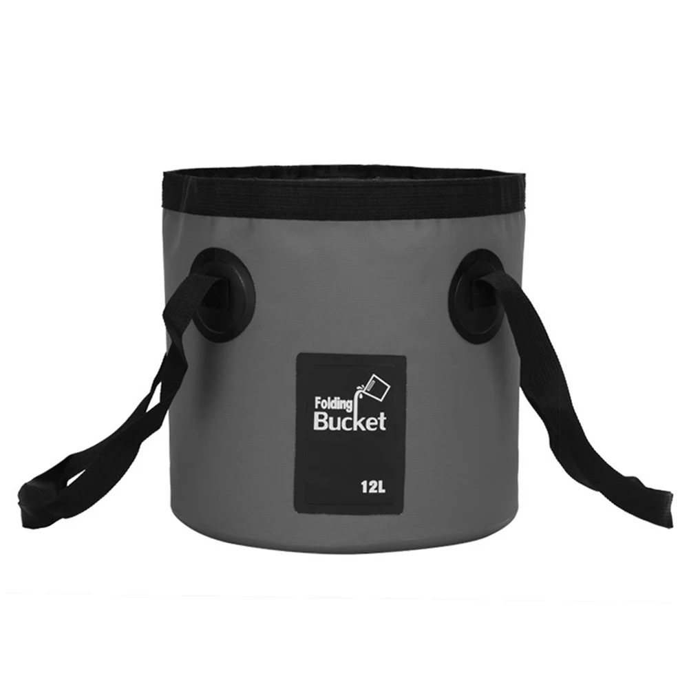 Small Gray Foldable Bucket