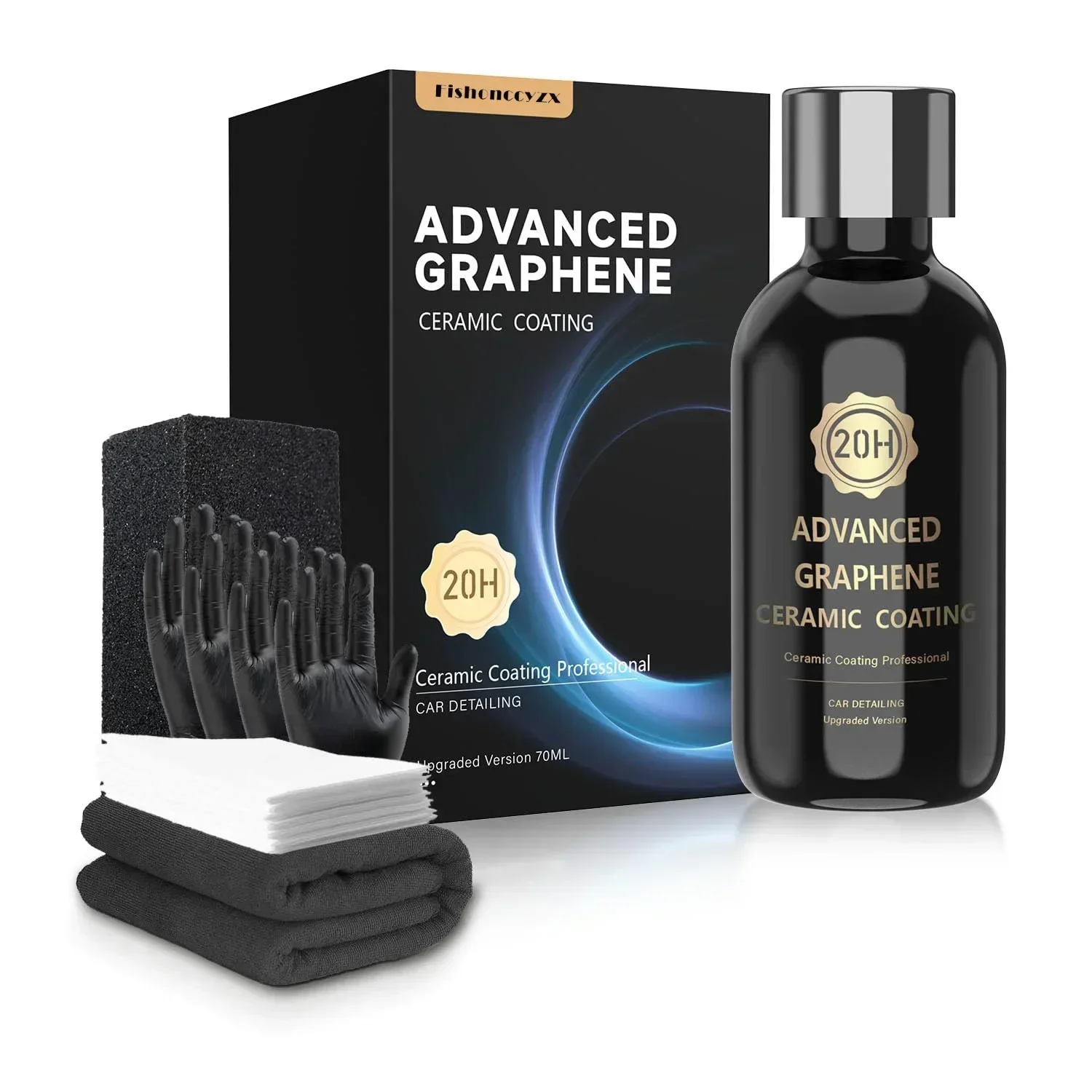 Graphene Ceramic Coating for Cars 20H Advanced Ceramic Car Detailing 10+ Years Long Lasting Protection Ultra High Gloss