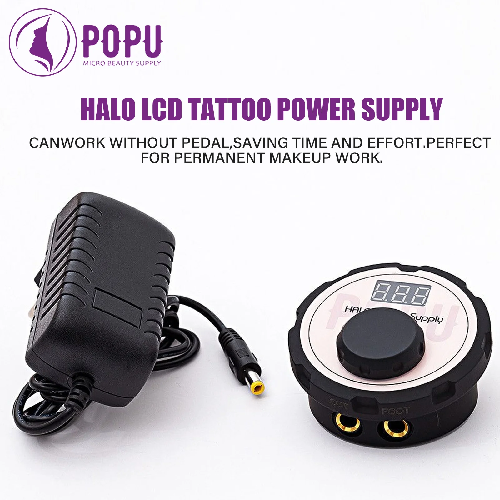 popu-top-round-tattoo-power-halo-lcd-dual-tattoo-machine-gun-power-supply-tattoo-gun-power-box-wholesale-makeup-supplies