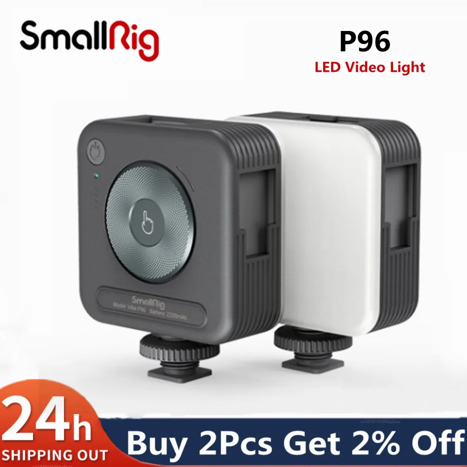 Smallrig P96 Led Camera Light Output Video Light 2200Mah 2700K-6500K Panel Light Per Fotografia Video Lighting 3286