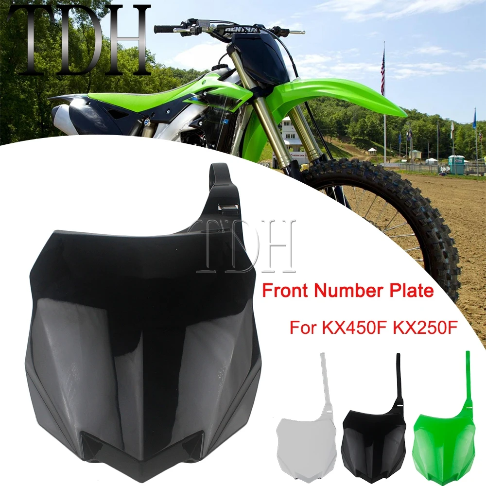 

Dirt Bike Front Number Plate Fairing Panel Cover For Kawasaki KX​450F KX250F KX 450F/250F 13-16 Number Plate White/Black/Green