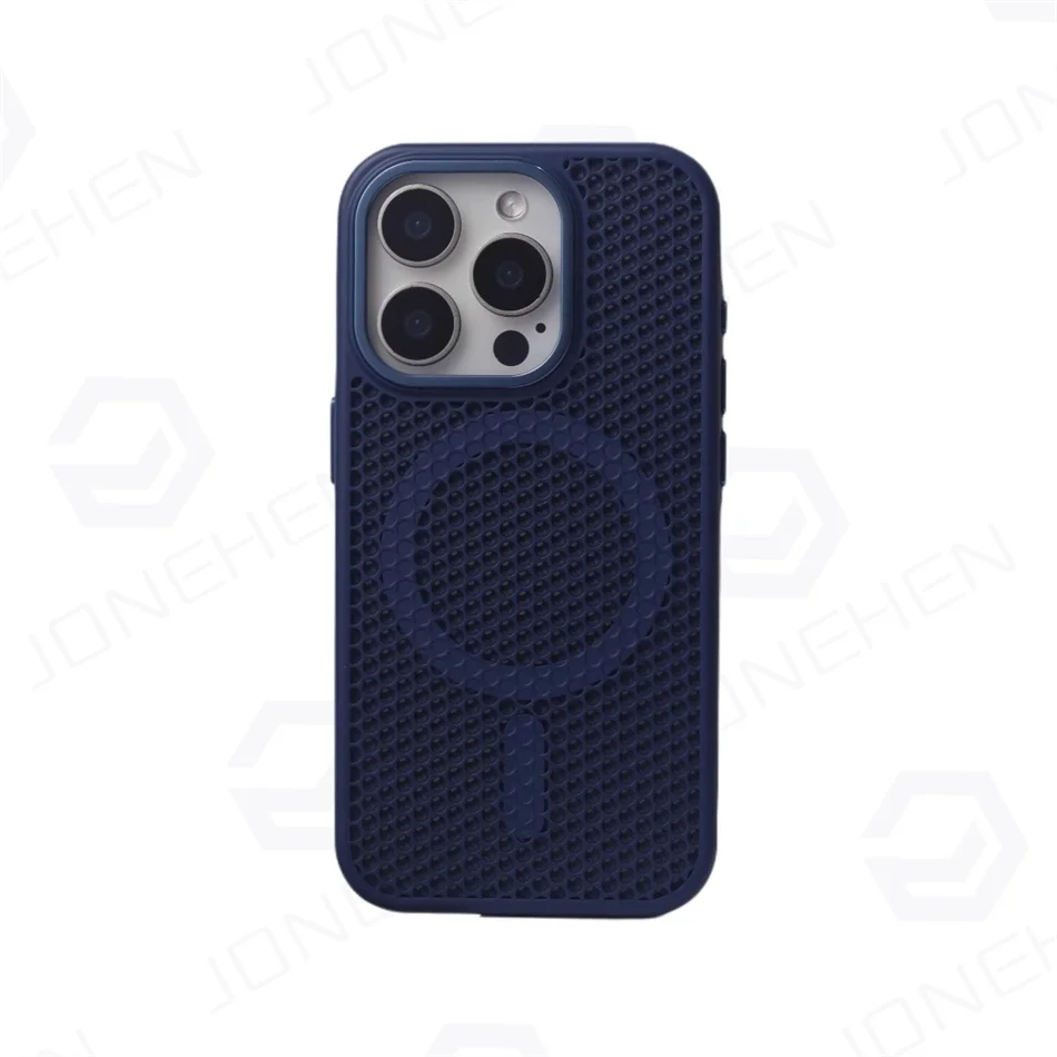 Breathable Armor Cover with Heat Dissipation Mesh for Magnetic Wireless Charging Case
