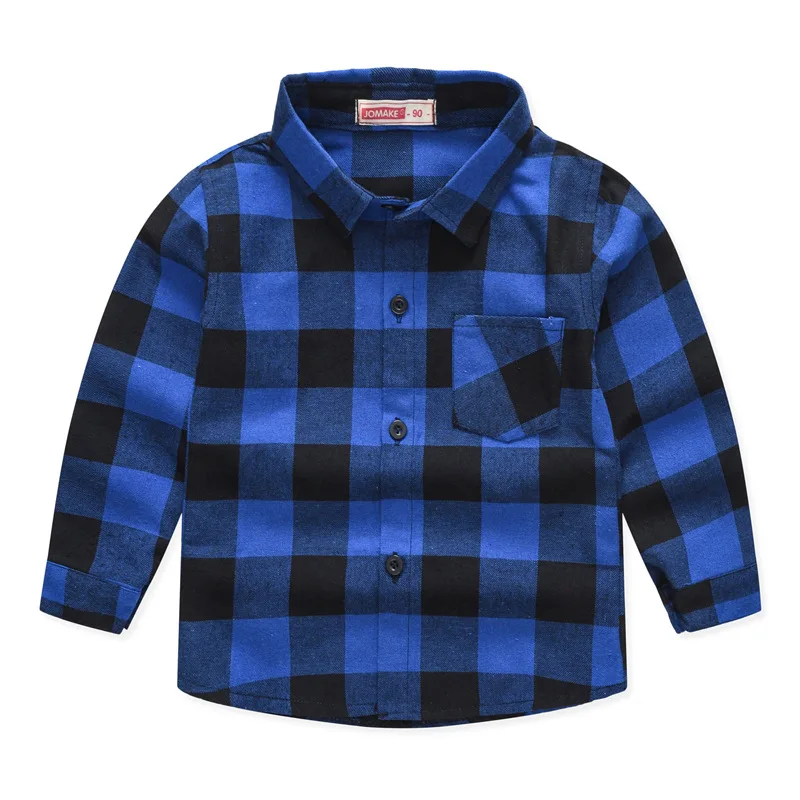 Boys Red Plaid Shirt 4