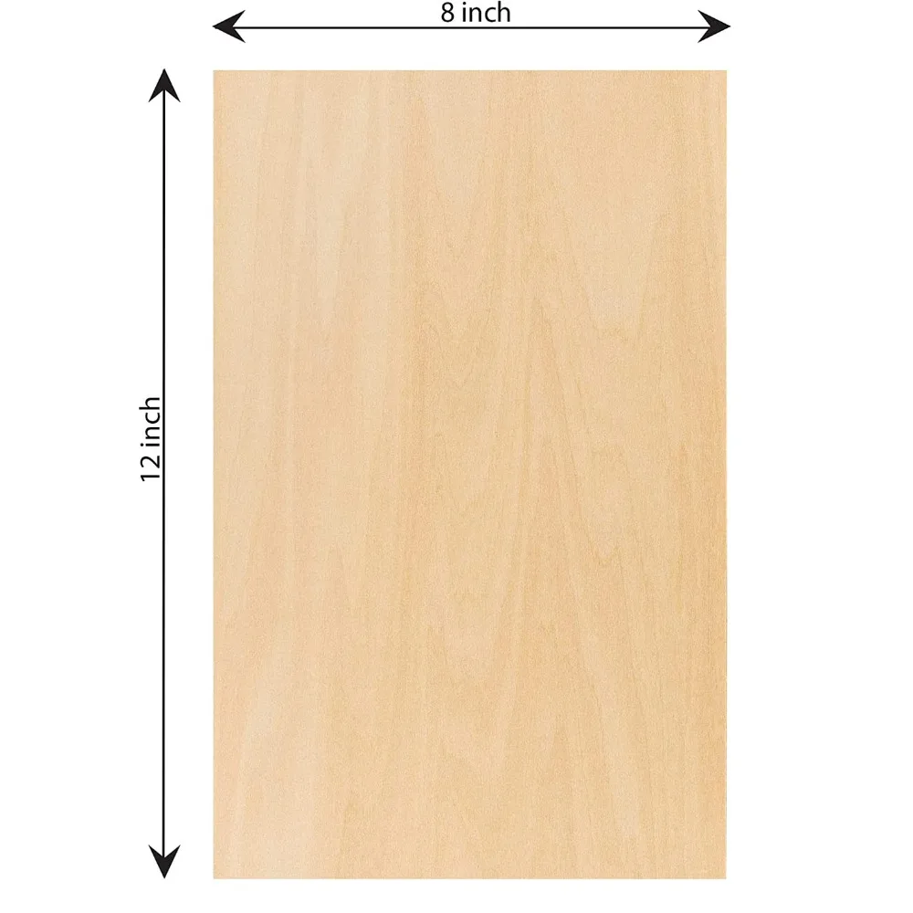5-Piece Unfinished Wood Sheets 4
