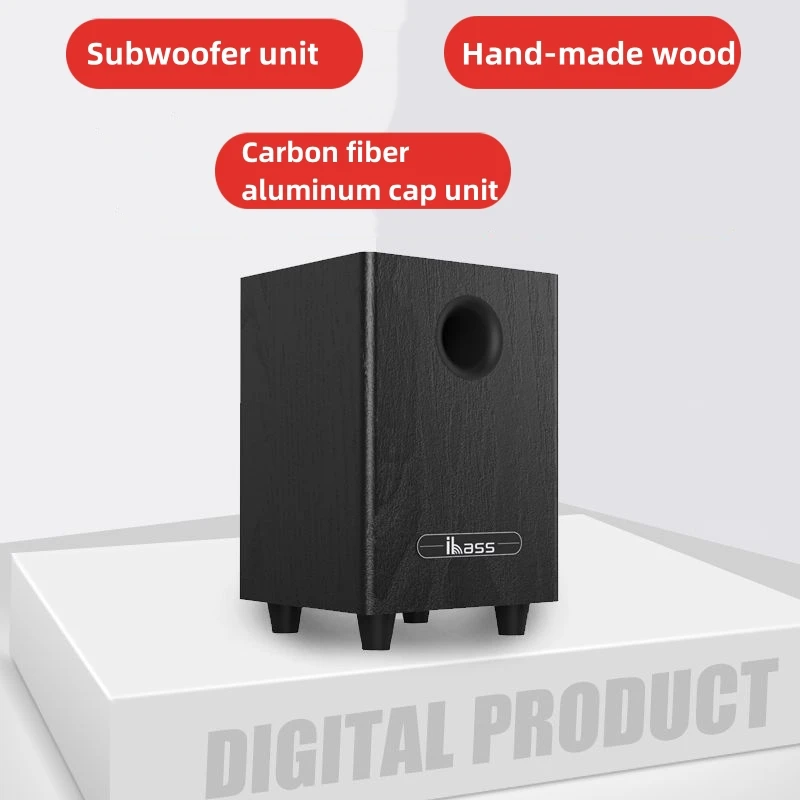 100W 6.5-inch subwoofer Wooden Hand-made Passive subwoofer Pure Bass Home Theater Sound System woofer speaker