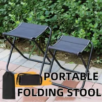 Outdoor Portable Folding Pocket Travel Camping Train Subway Queue Car Lightweight Mini Stool Fish Stool Leisure Stool Supplies 1