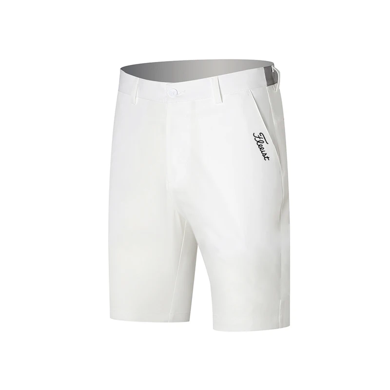 Men Golf Trousers Summer Solid Color Fashion Casual Comfortable Golf Wear Quick-Drying Breathable Shorts