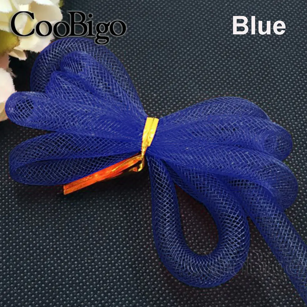 메쉬 튜브 리본 관형 Crin DIY 헤어웨어, 더러운 브레이드 쥬얼리 만들기 파티 장식 수제 공예 용품 다채로운 색상, 10 야드