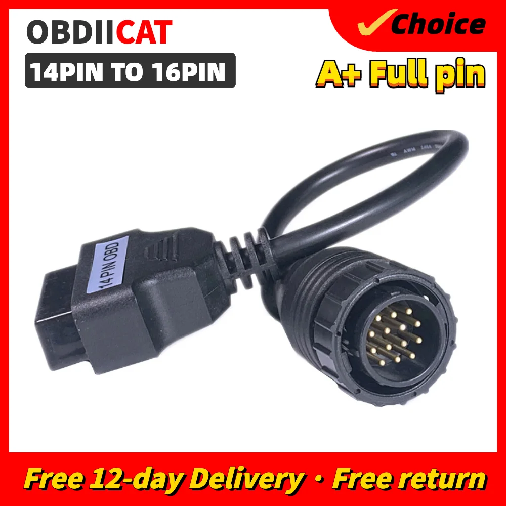 Promozione A Basso Prezzo A + Full Pin Me-R Cedes B-E-Nz Sprinter 14Pin A 16Pin 14 Pin A Obdiicat Obd2 Adattatore A 16 Pin