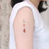 6pcs New Cartoon Pattern Colored Flower Heart Temporary Tattoo Stickers Waterproof Magic Tattoo Disposable Tattoo Stickers 6