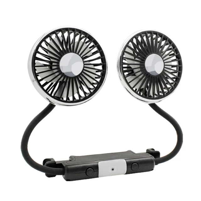 Dual Head Car Seat Cooling Fan 2