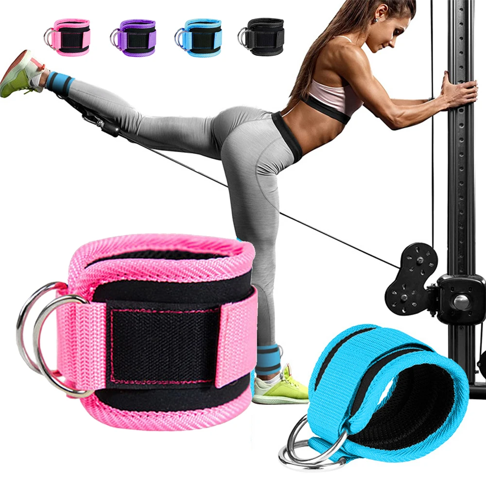 1/2pcs Sport Fitness Ankle Straps D-ring Adjustable Guard Strap Sports for  Hip Muscle Leg Gym Training Workouts Accessories