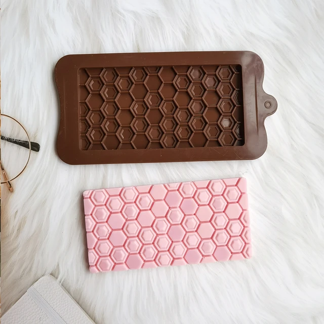 Brown And Pink Silicone chocolate Moulds, For Kitchen