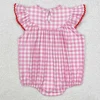 Boutique Baby Infant Girls Rompers Lover Rabbit Easter Short Sleeve Rompers Fashion Toddler Girs Onesie Kid Baby Bubble Rompers 4