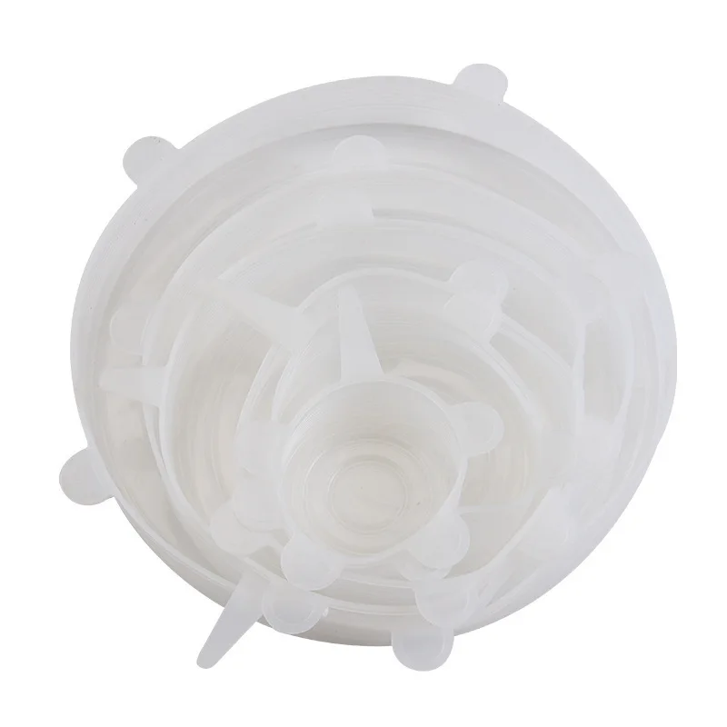 6pcs round white