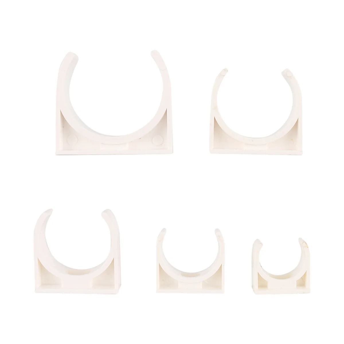 PVC Pipe U-Shape Clamp OD20/25/32/40/50mm Water Pipe Holder Plastic Lock Tube Fixed Snap Clip Home Docoration Fitting