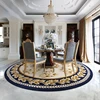 Round Short Pile European Carpets for Living Room Decoration Rugs for Bedroom Decor Carpet Non-slip Area Rug Thicken Floor Mats 4