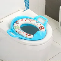 Baby Soft Toilet Training Padded Kids Baby Toilet Safety Seats  with Handles Children Urinal Cushion Children Pot Chair Mat 1