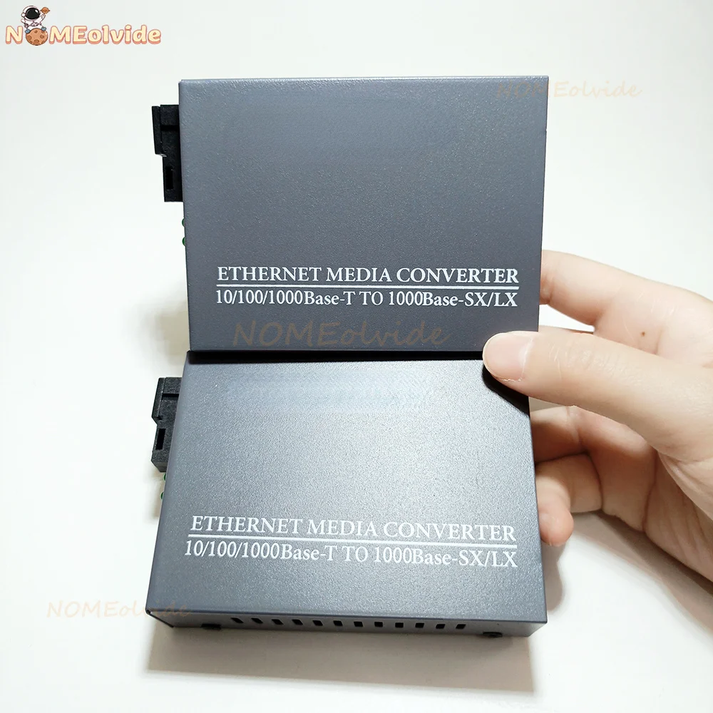 Htb-Gs-03 Net Link Convertitore Multimediale In Fibra Ottica Sc 1000M Modalità Ricetrasmettitore Fibe Singolo Convertitore A Fibra Singola 3Km Di Pote