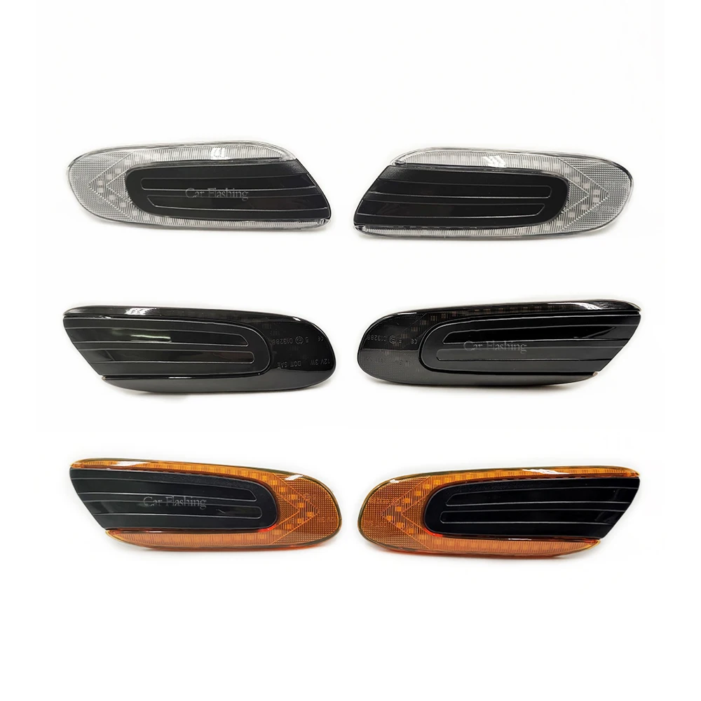 1PairDynamicLEDFenderMarkerLightSideMarkerLampAmberlight