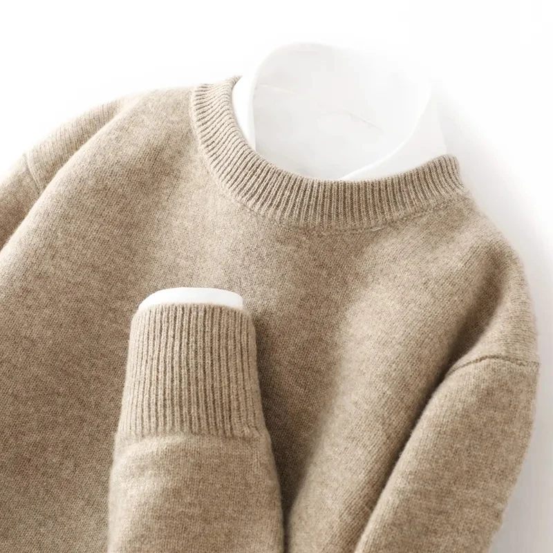 

Cashmere Cotton Blended Thick Pullover Men Sweater 2024 Autumn Winter Jersey Hombre Jumper Pull Homme Hiver Knitted Sweaters