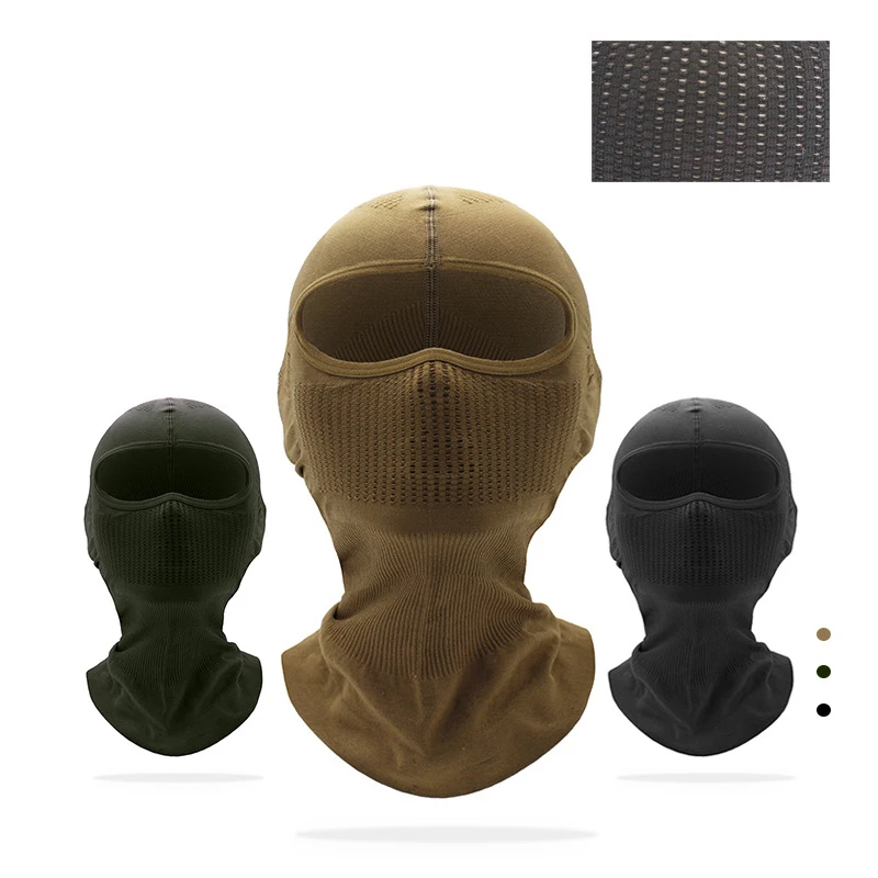 Tactical Full Face Mask Scarf Balaclava Skiing Cycling Face Cover Sunscreen Breathable Neck Head Warmer Motorcycle Helmet Liner