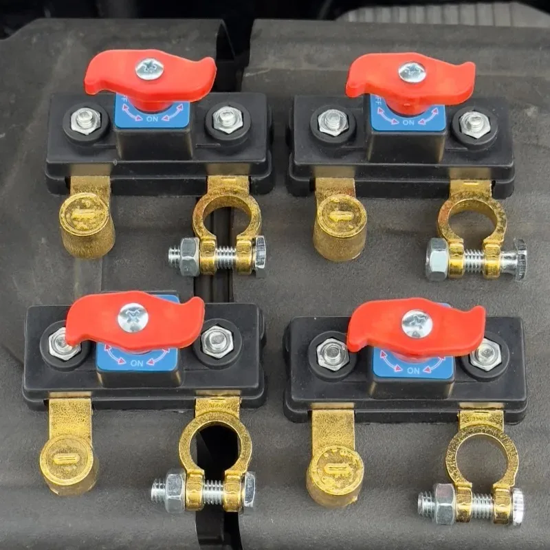 Zinc Alloy 12V 24V Dual Voltage Battery Master Cut Off Switch Structure Negative Pole Disconnect Tool Free Knob PCB Design