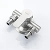 304 Stainless Steel Shower Faucet Mixer Valve Double Type Bathroom Shower Hot Cold Water Tap G1/2’ Bathtub Faucet 2