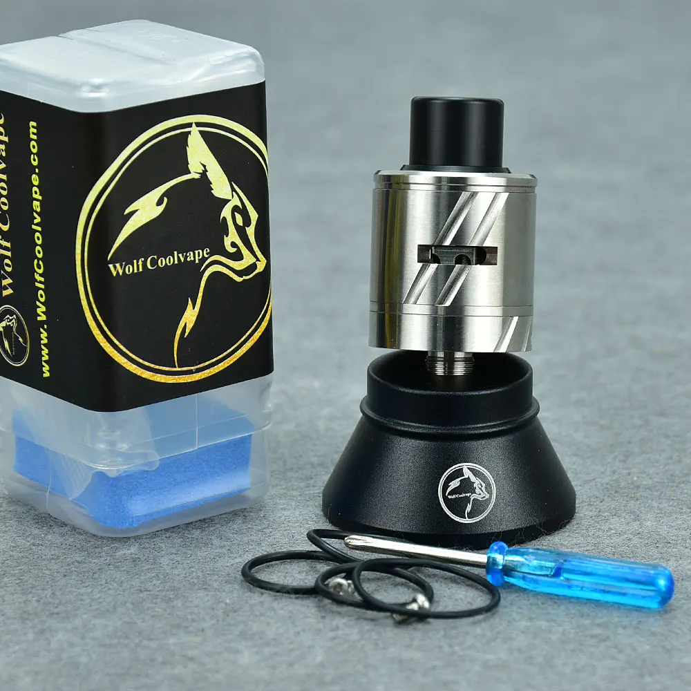 

wolfcoolvape PLMVL RDA CT1 RDA BOTTLE ROCKET CT-One RDA vape mtl rda 22mm 316ss Rebuildable Dripping Atomizer rda
