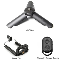 Compact Multi - Device Portable Tripod & Selfie Stick Handle Grip (For Mobile Phone)