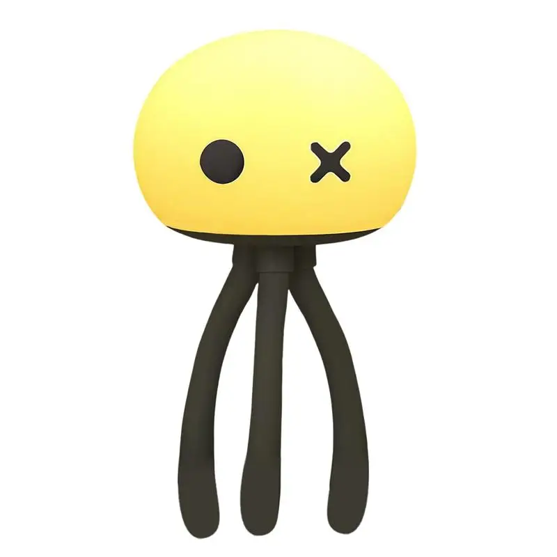 

Cute LED Night Light Creative Jellyfish Lamp Baby Kid Bedroom Sleep Eye Care Atmosphere Silicone Night Light Touch Sensor Lights